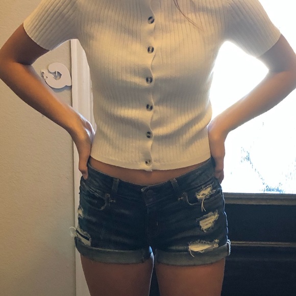 Forever 21 cropped shirt - Picture 1 of 2